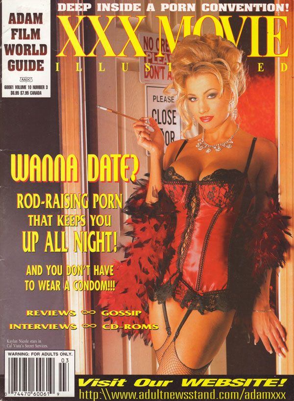 ADAM FILM WORLD GUIDE magazine side cover  Vol 10 # 3  1996