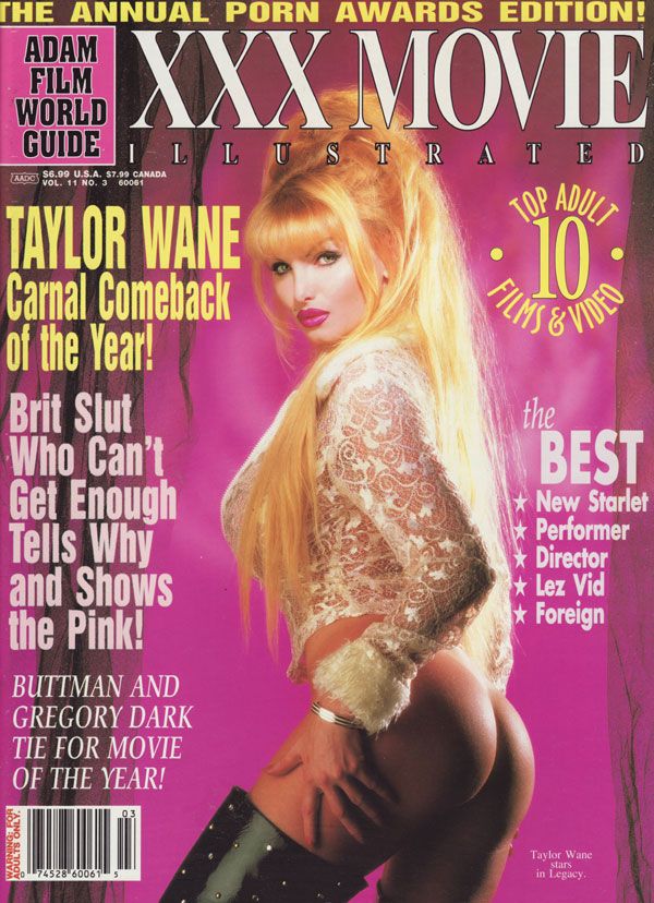 ADAM FILM WORLD GUIDE magazine side cover  Vol 11 # 3  1998