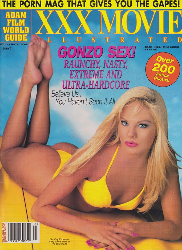 ADAM FILM WORLD GUIDE magazine side cover  Vol 12 # 1  1999