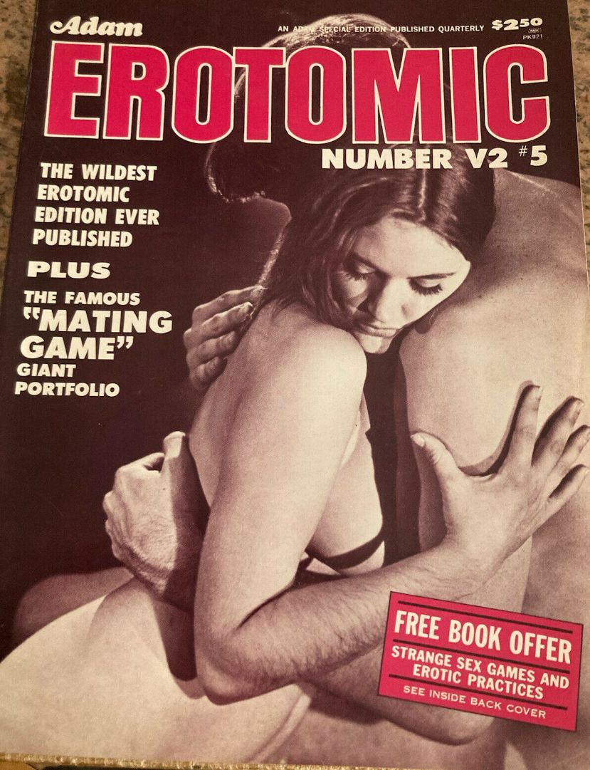 ADAM EROTOMIC magazine side cover  Vol 2 No  5   1974