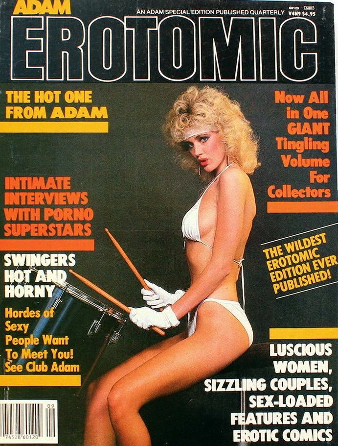 ADAM EROTOMIC magazine side cover  Vol 4 No  9   1984