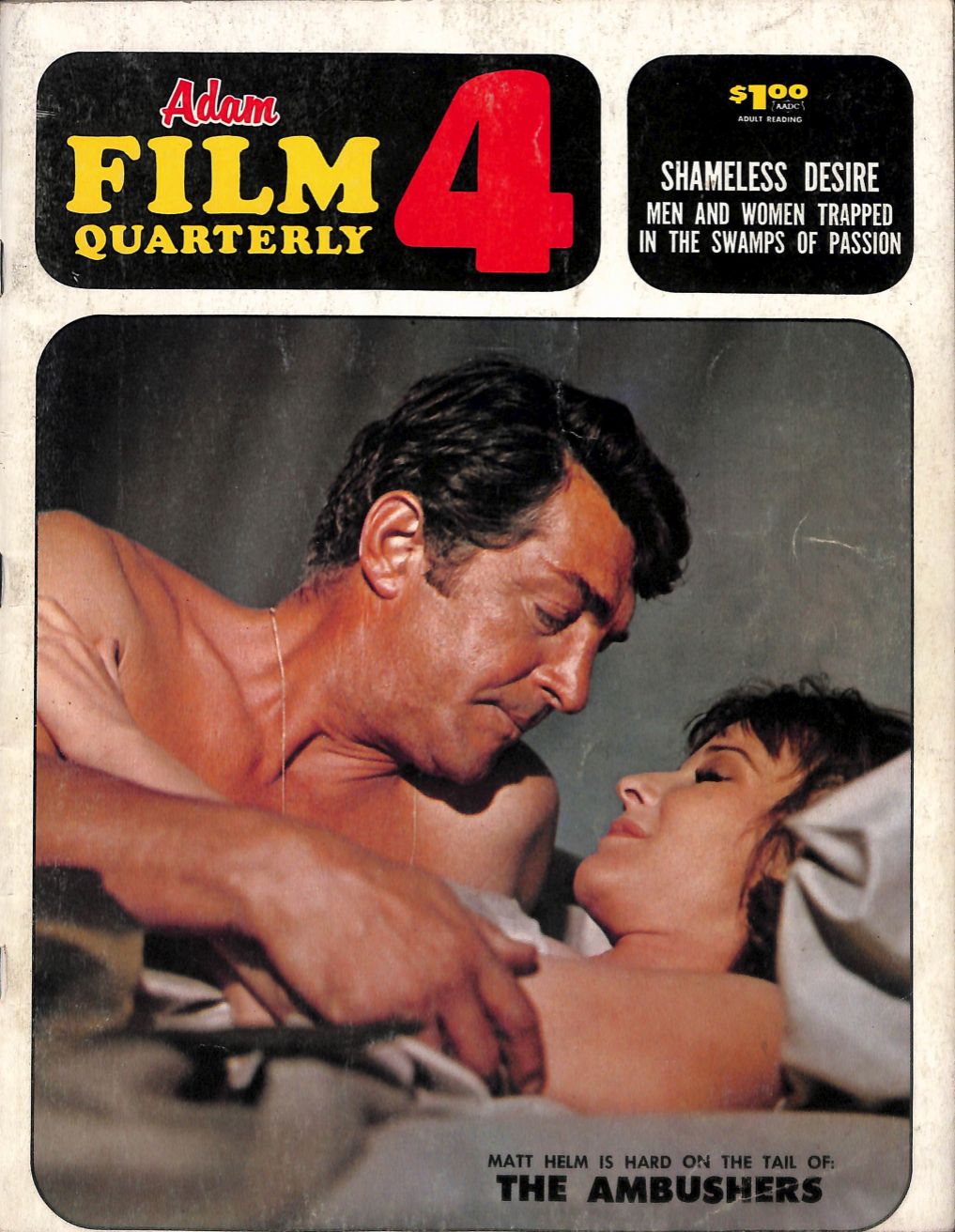 ADAM FILM QUARTERLY magazine side cover Issue 4 April 1968