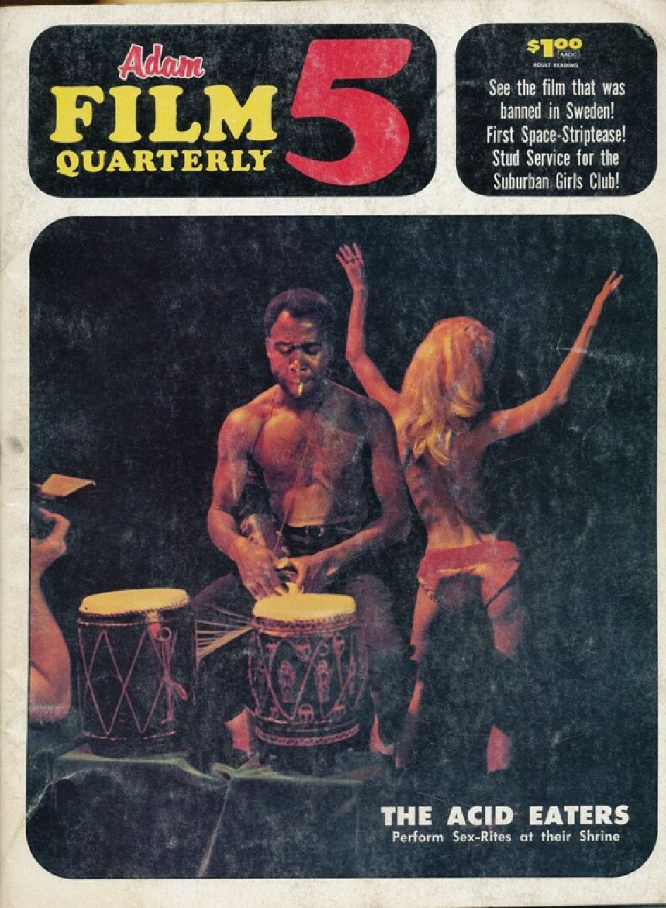 ADAM FILM QUARTERLY magazine side cover Issue 5 July 1968