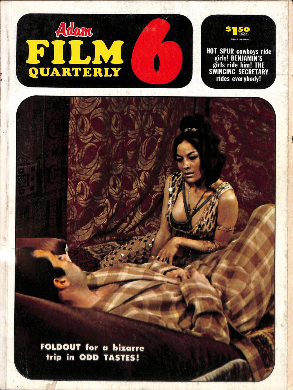 ADAM FILM QUARTERLY magazine side cover Issue 6 September 1968