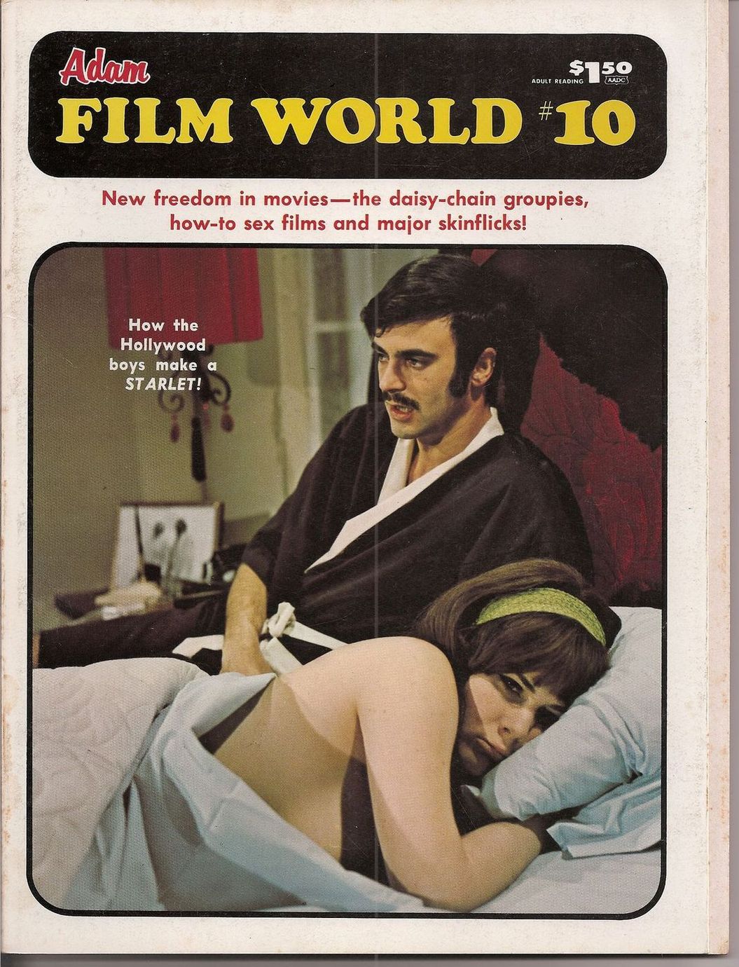 ADAM FILM WORLD magazine side cover Issue 10  1969