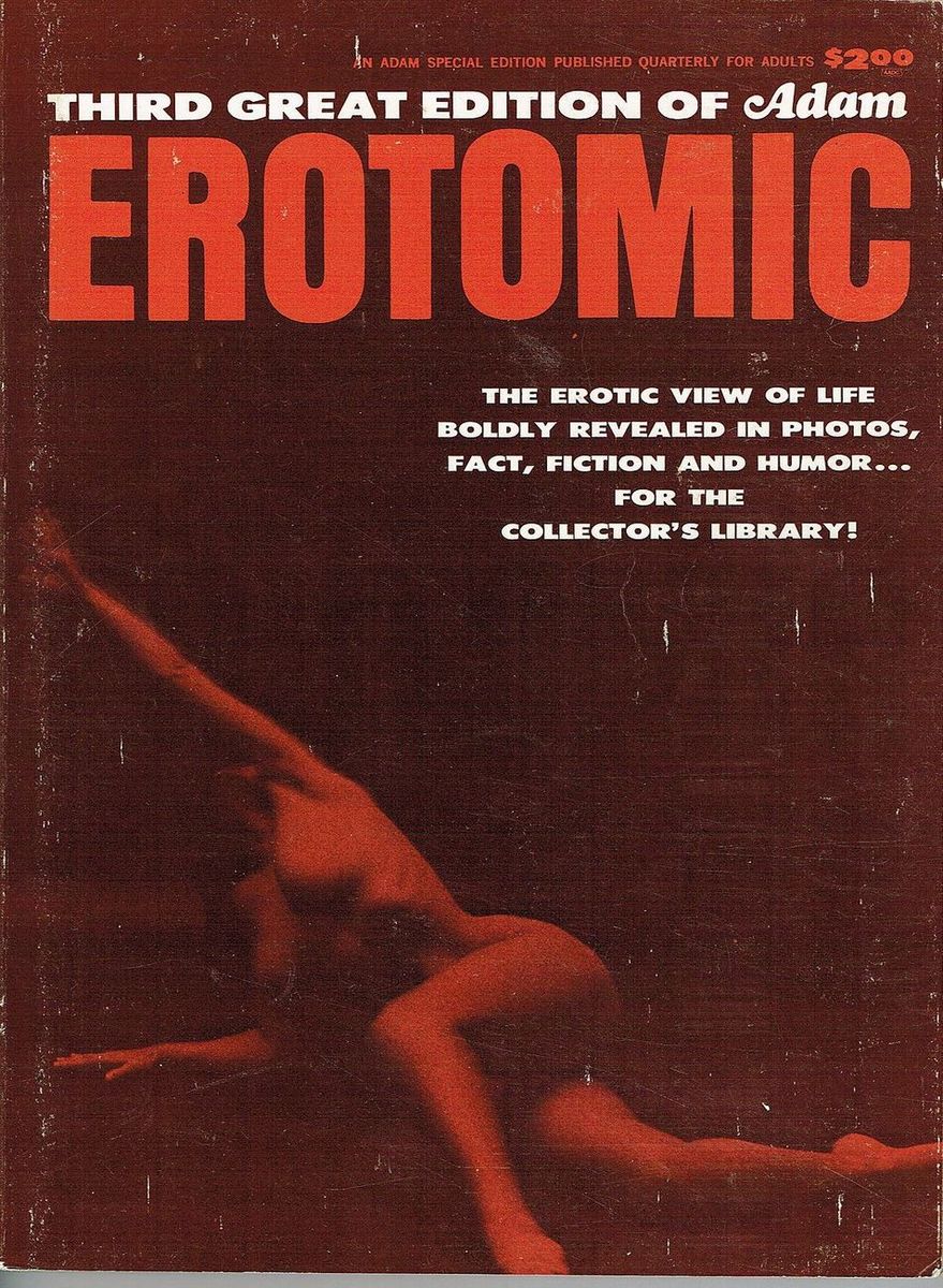 ADAM EROTOMIC magazine side cover Issue 3  1970