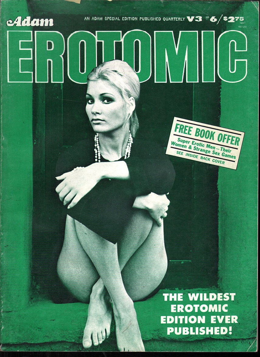 ADAM EROTOMIC magazine side cover  Vol 3 No 6  1977
