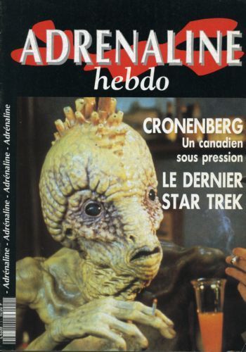 ADRENALINE HEBDO magazine side cover Issue 1 16 March 1992