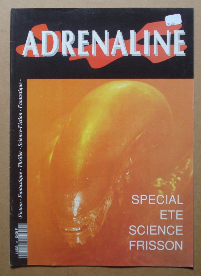 ADRENALINE HEBDO magazine side cover Issue 9  1992