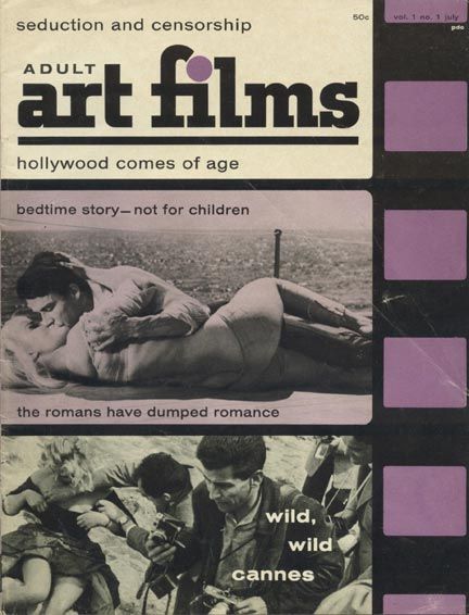 ADULT ART FILMS magazine side cover Issue 1 July 1963