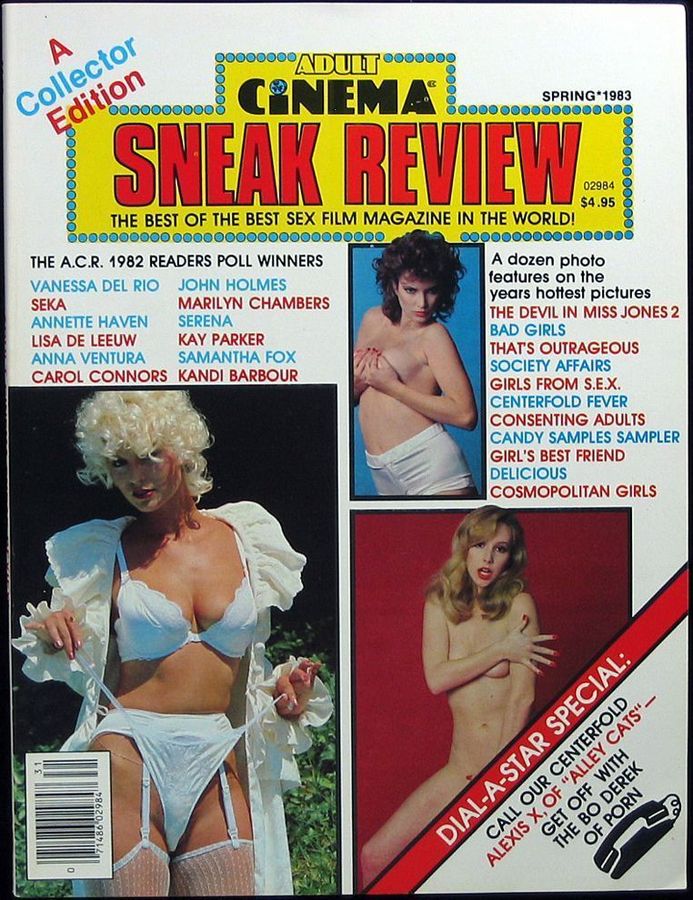 ADULT CINEMA REVIEW magazine side cover Issue 22 Special issue-Spring 1983