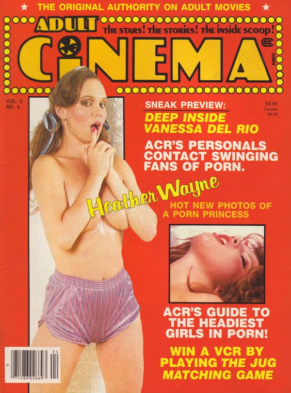 ADULT CINEMA REVIEW magazine side cover Issue 58  Vol 5 # 4 April 1986