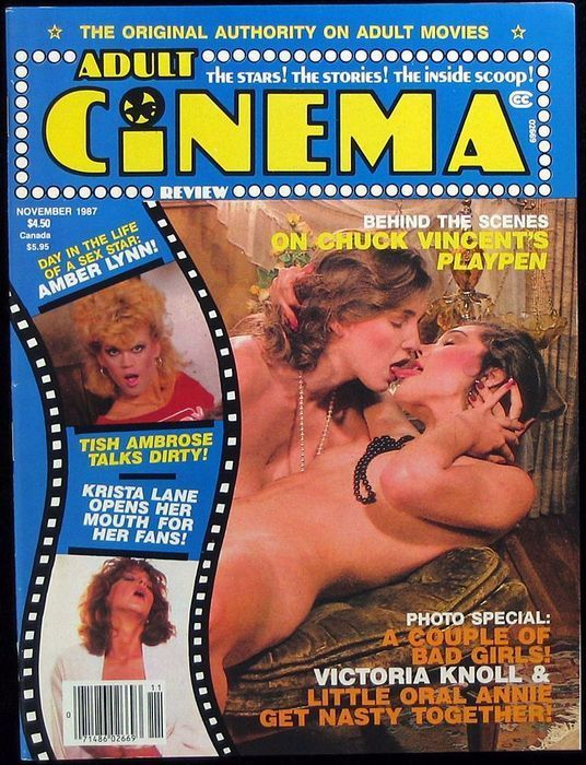 ADULT CINEMA REVIEW magazine side cover Issue 77 November 1987