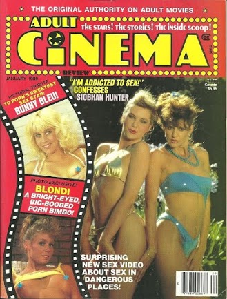 ADULT CINEMA REVIEW magazine side cover Issue 91  Vol 8 # 1 January 1989