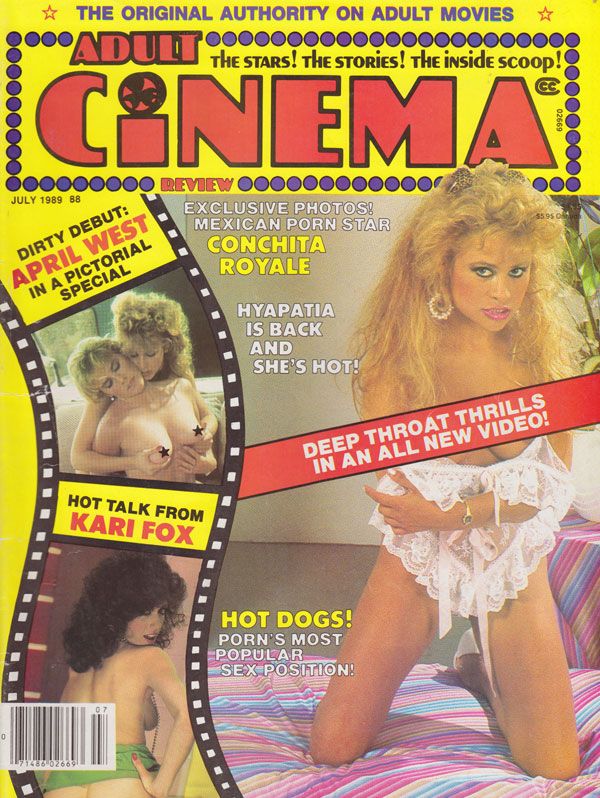 ADULT CINEMA REVIEW magazine side cover Issue 97 July 1989
