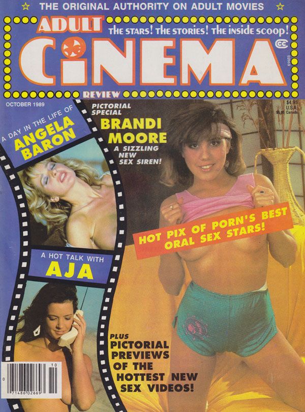ADULT CINEMA REVIEW magazine side cover Issue 100 October 1989