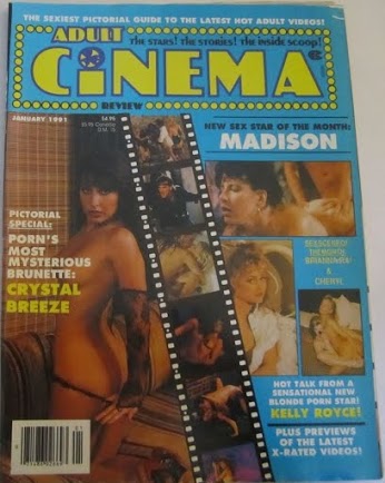 ADULT CINEMA REVIEW magazine side cover Issue 115  Vol 10 # 1 January 1991
