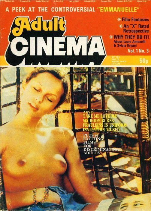 ADULT CINEMA magazine side cover Issue 3   vol 1 # 3  1974
