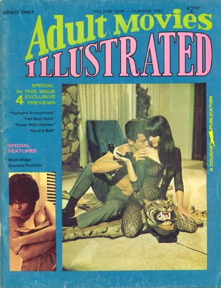 ADULT MOVIES ILLUSTRATED magazine side cover Issue 2  Vol 1 # 2  1968