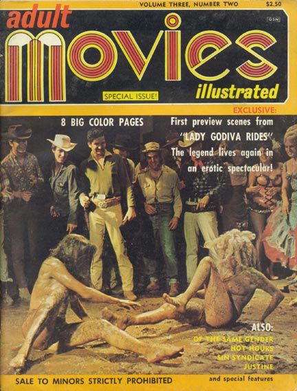 ADULT MOVIES ILLUSTRATED magazine side cover Issue 10  Vol 3 # 2  1969