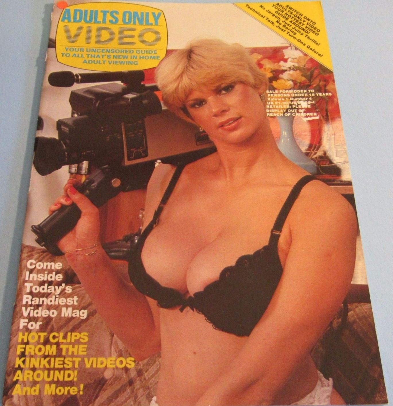 ADULTS ONLY VIDEO magazine side cover  1981