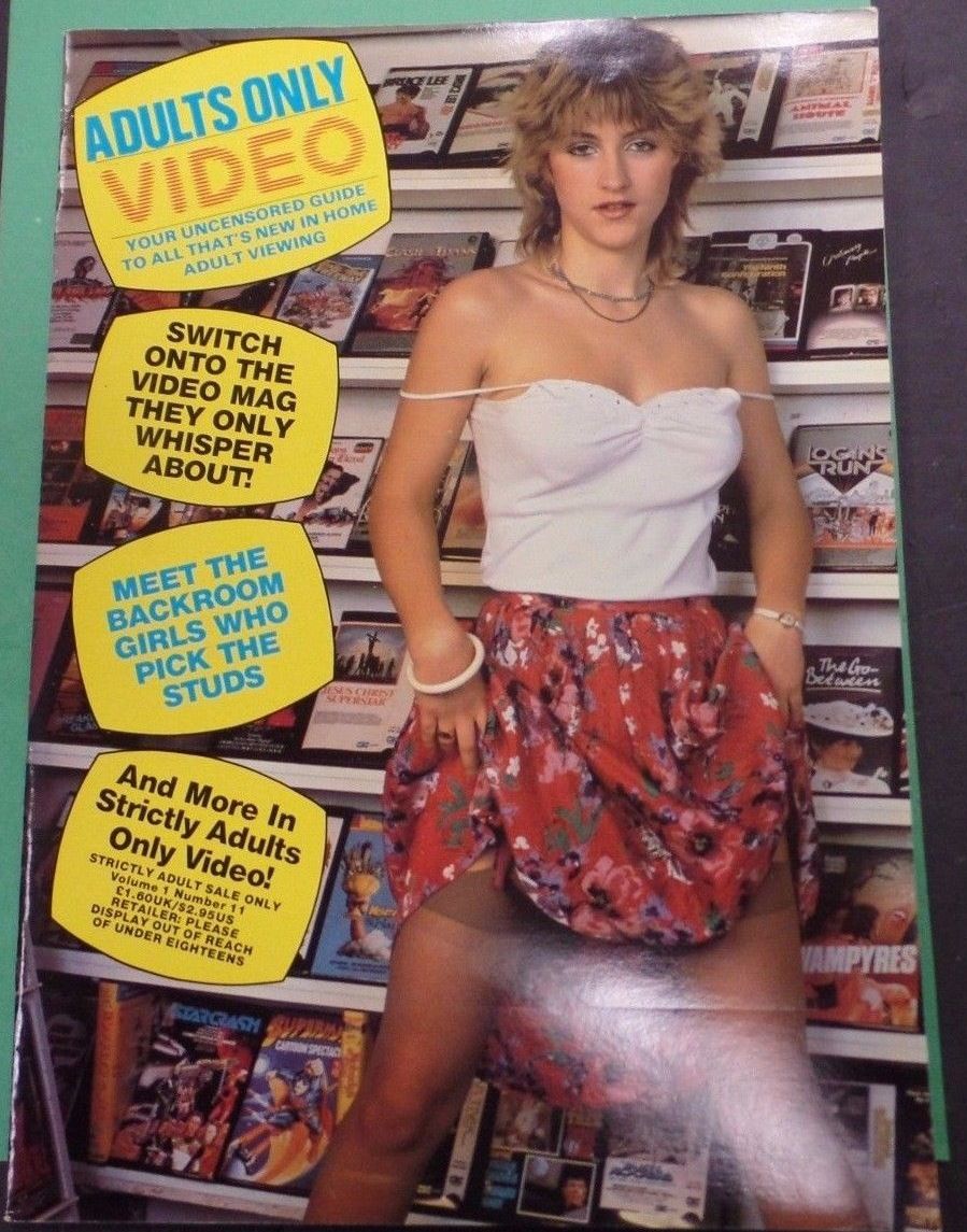 ADULTS ONLY VIDEO magazine side cover  Vol 1 No 11  1982