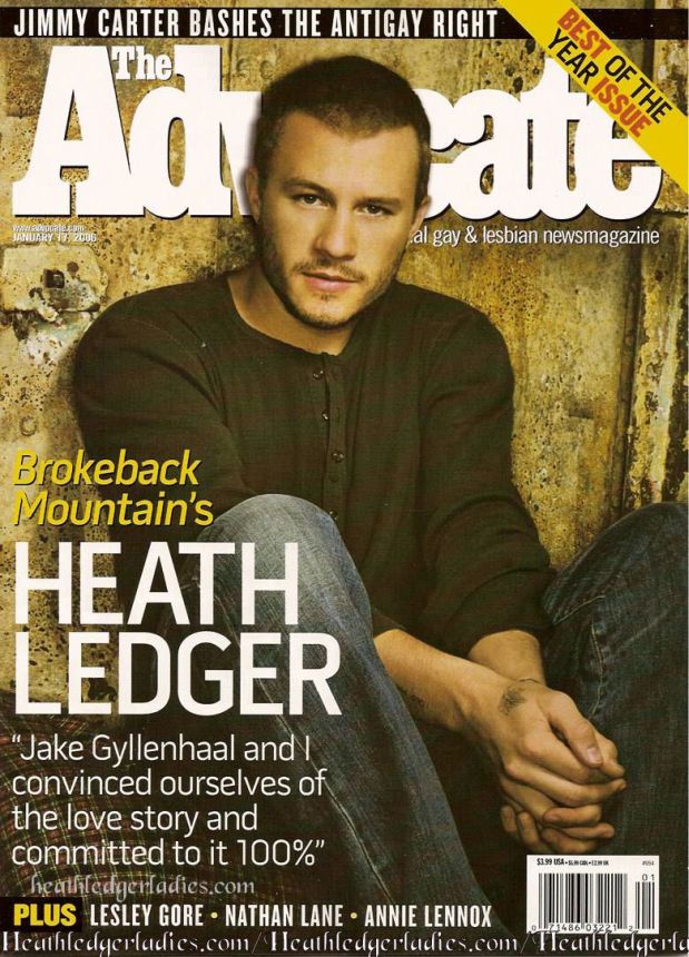 ADVOCATE magazine side cover 17 January 2006