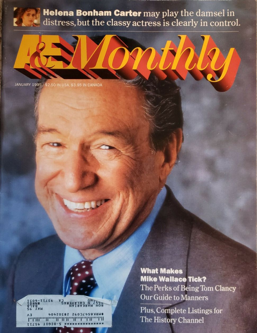 ARTS AND ENTERTAINMENT magazine side cover  January 1995