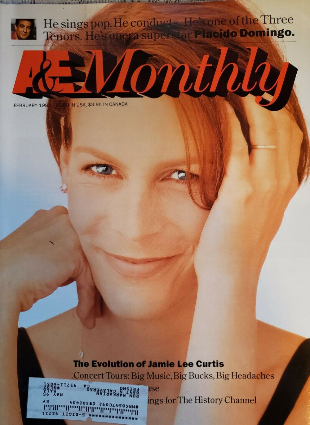 ARTS AND ENTERTAINMENT magazine side cover  February 1995