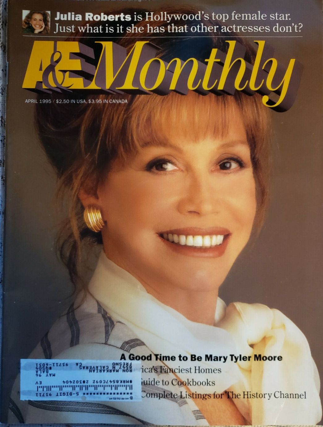 ARTS AND ENTERTAINMENT magazine side cover  April 1995