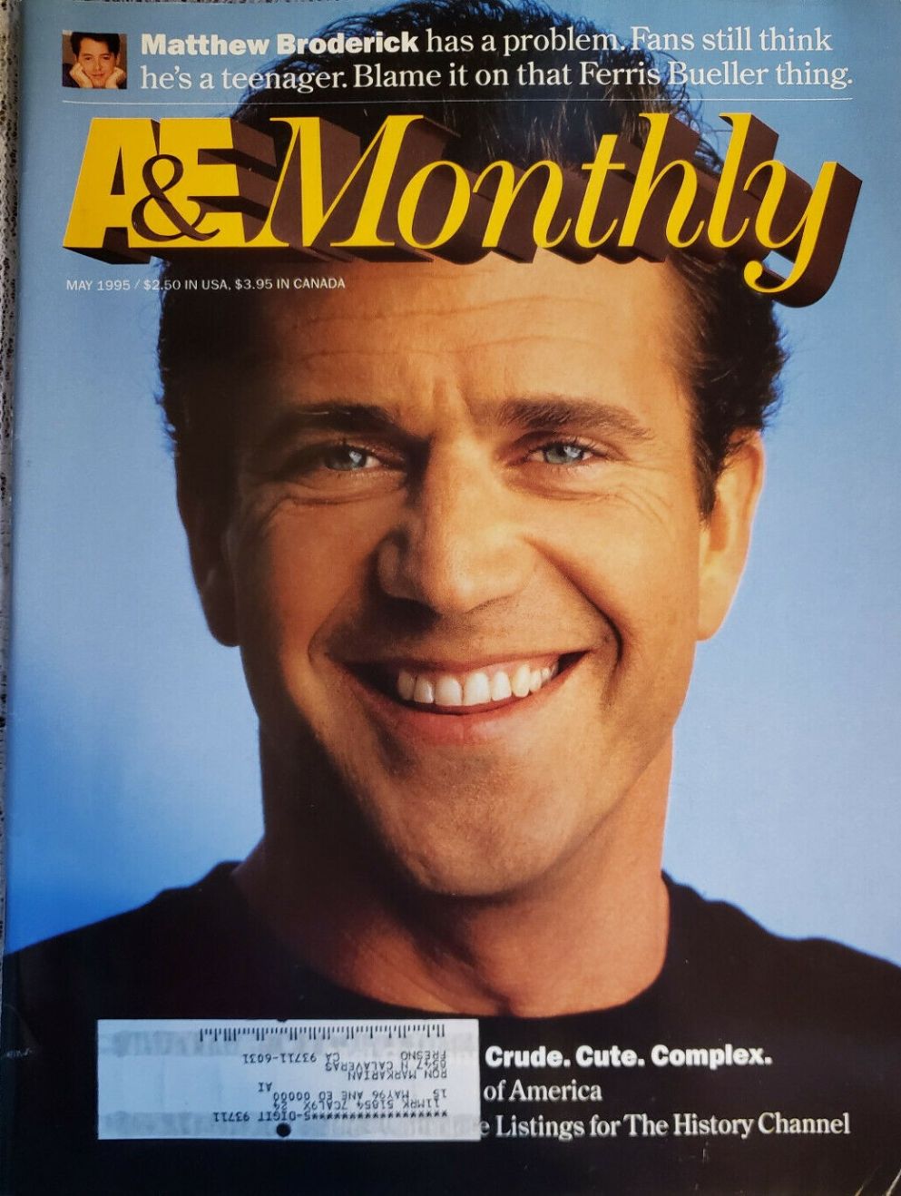 ARTS AND ENTERTAINMENT magazine side cover  May 1995