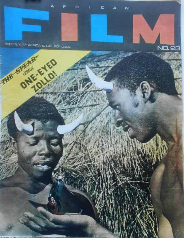 AFRICAN FILM magazine side cover Issue 23   1968