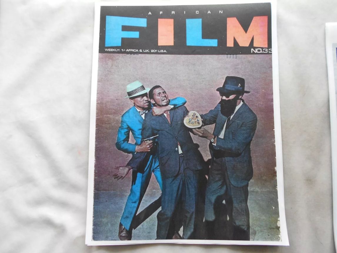 AFRICAN FILM magazine side cover Issue 33   1968