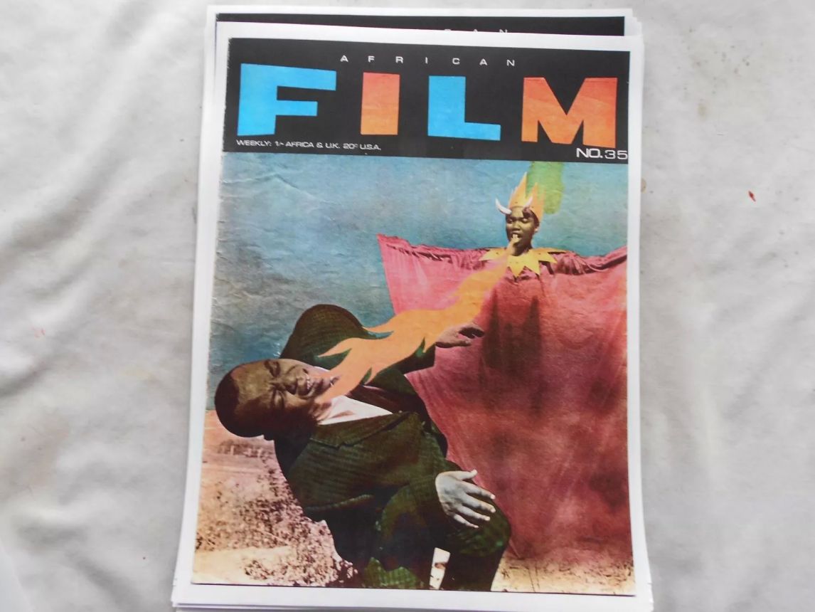 AFRICAN FILM magazine side cover Issue 35   1968