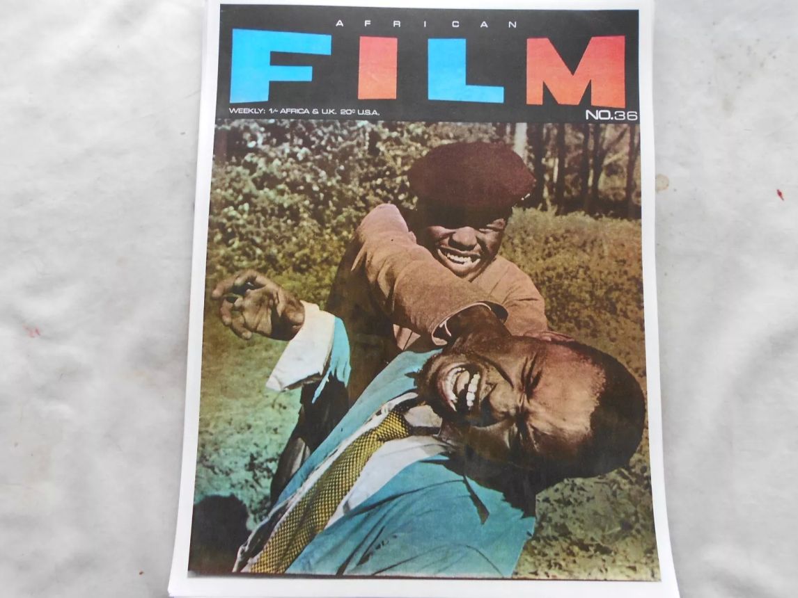 AFRICAN FILM magazine side cover Issue 36   1968