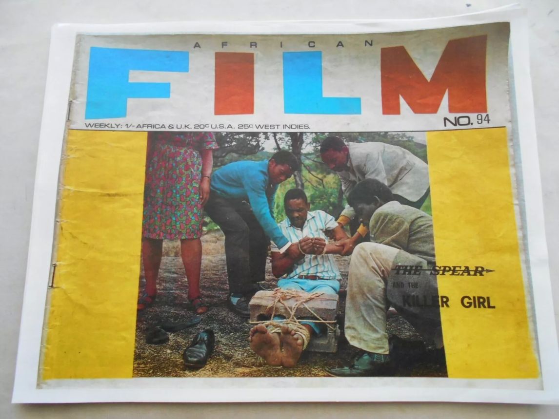 AFRICAN FILM magazine side cover Issue 94   1969