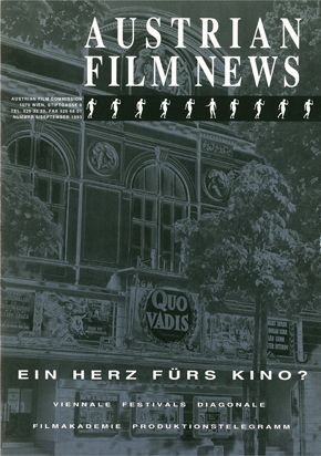 AUSTRIAN FILM NEWS magazine side cover Issue 5  1993