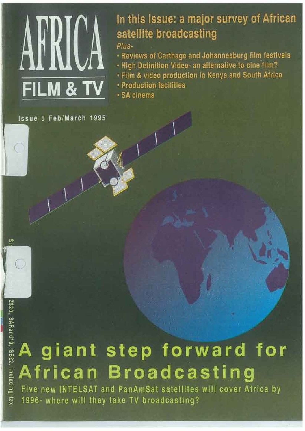 AFRICAN FILM AND TV magazine side cover Issue 5  February/March 1995