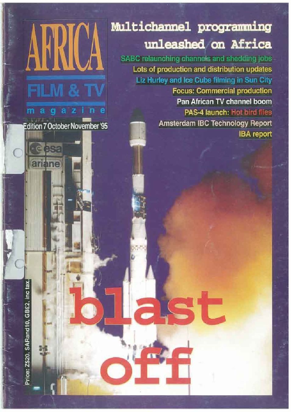 AFRICAN FILM AND TV magazine side cover Issue 7  October/November 1995