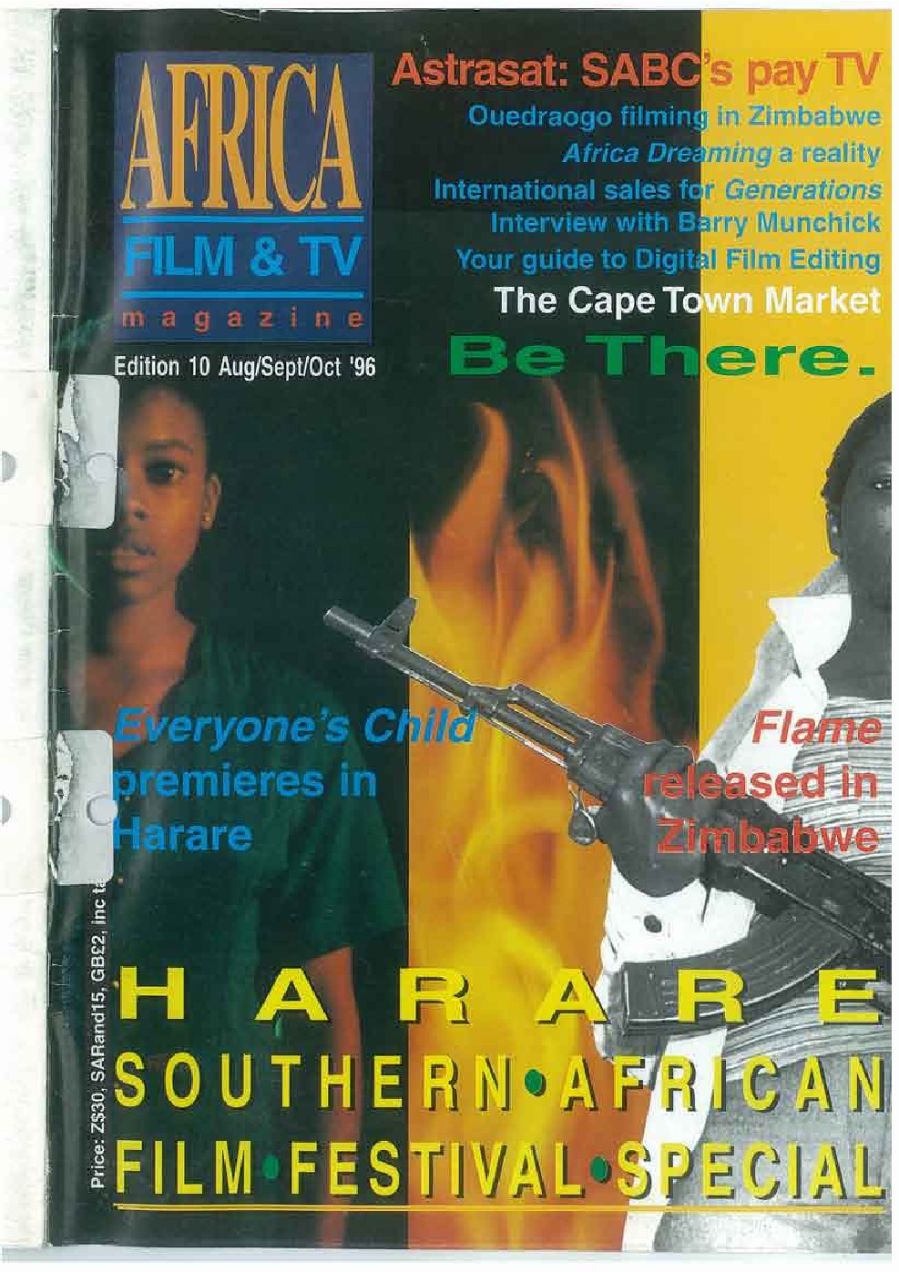 AFRICAN FILM AND TV magazine side cover Issue 10  August/October 1996