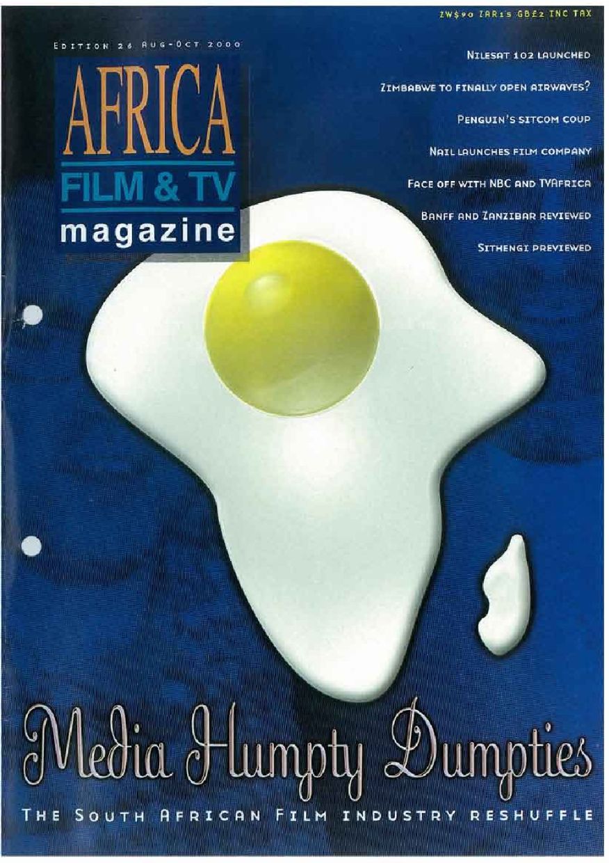 AFRICAN FILM AND TV magazine side cover Issue 26  August/October 2000