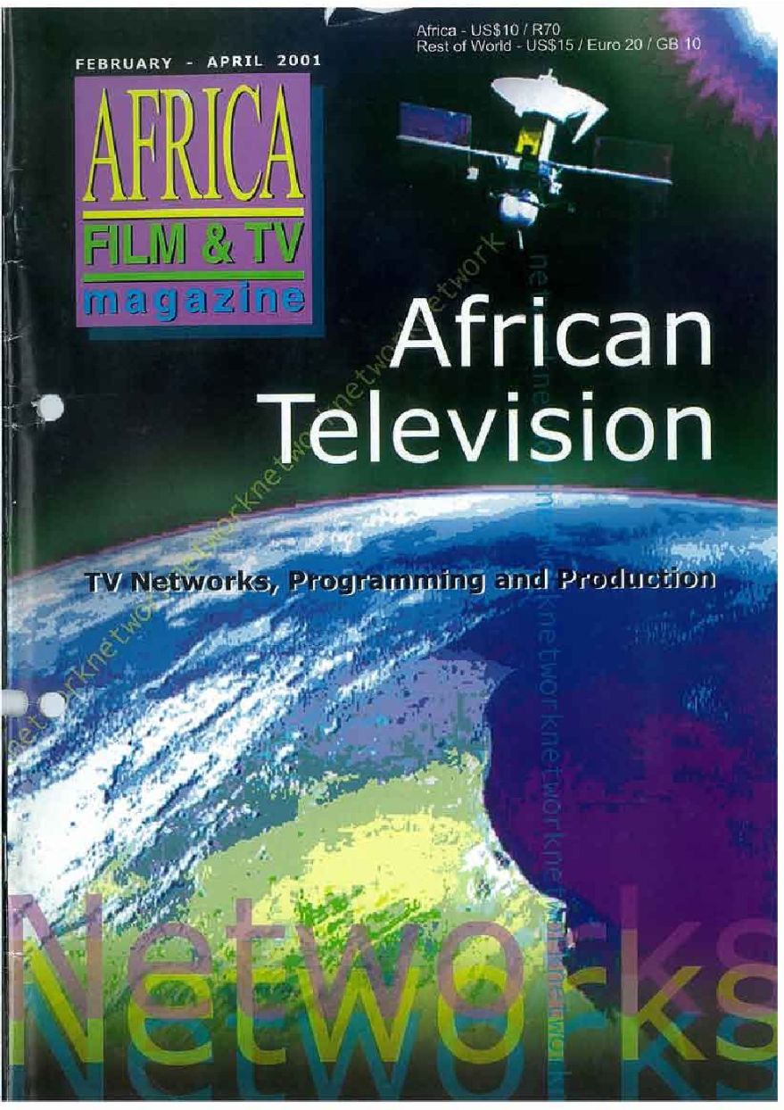 AFRICAN FILM AND TV magazine side cover Issue 28  February/April 2001