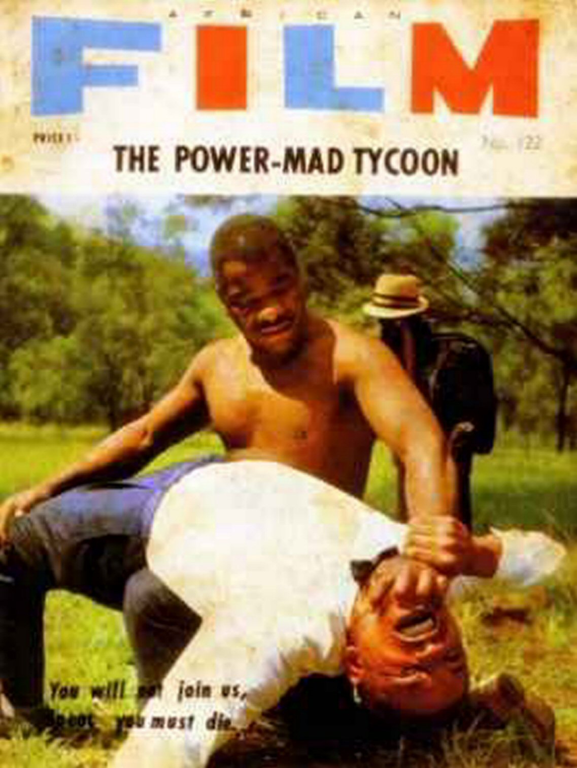 AFRICAN FILM magazine side cover Issue 122   