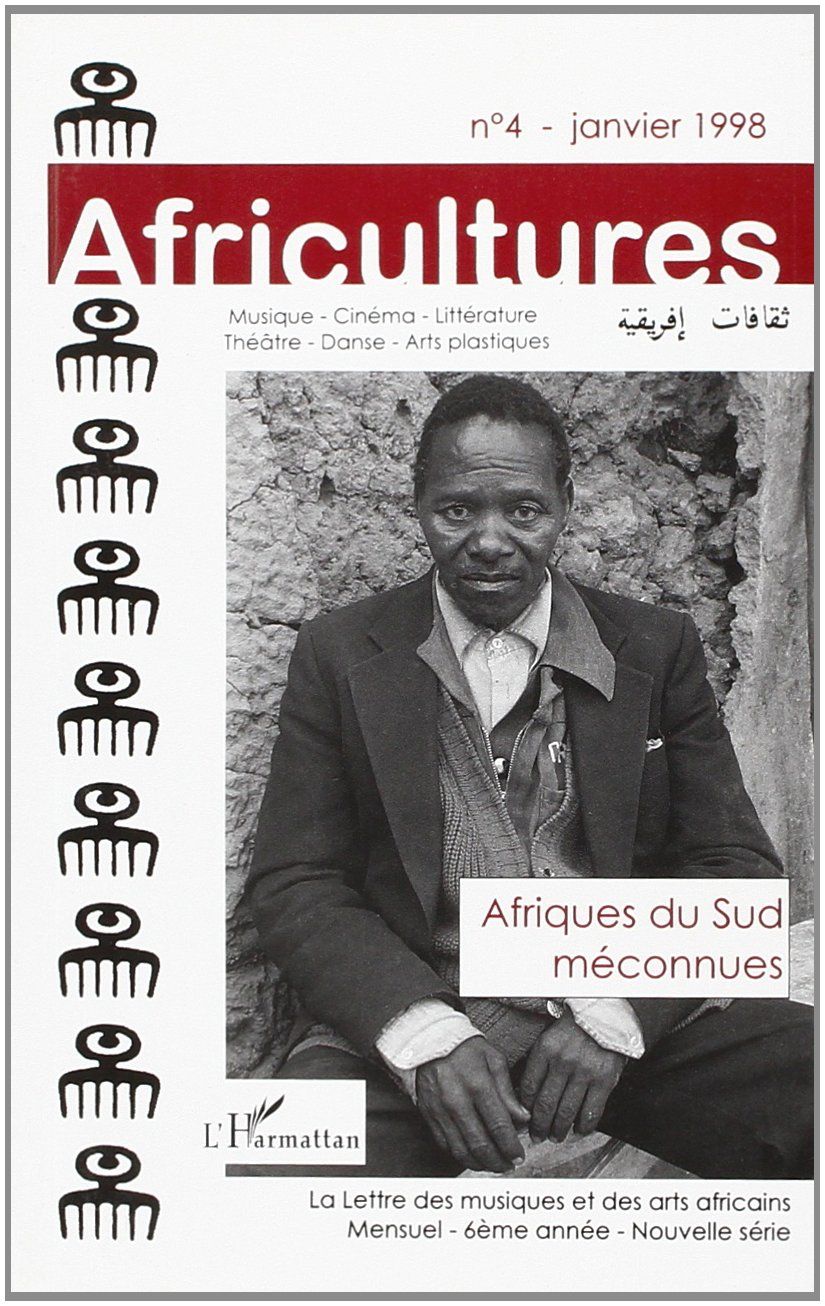 AFRICULTURES magazine side cover Issue 4 January 1998