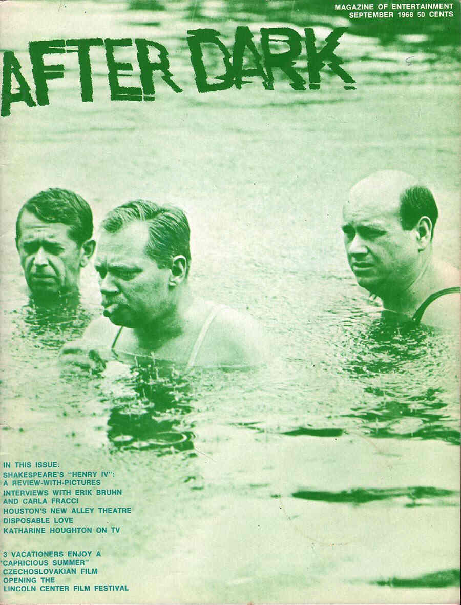 AFTER DARK magazine side cover September 1968