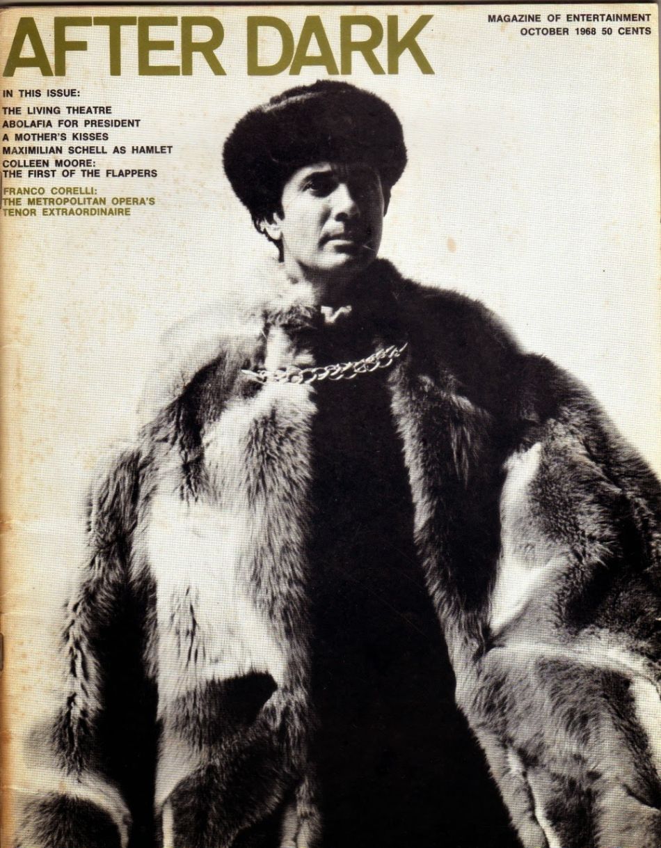 AFTER DARK magazine side cover October 1968