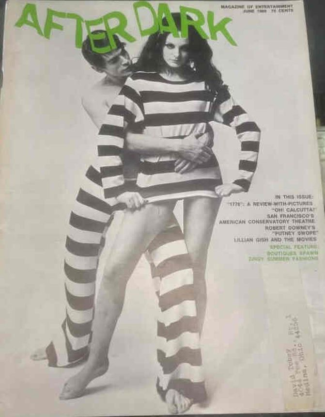 AFTER DARK magazine side cover June 1969