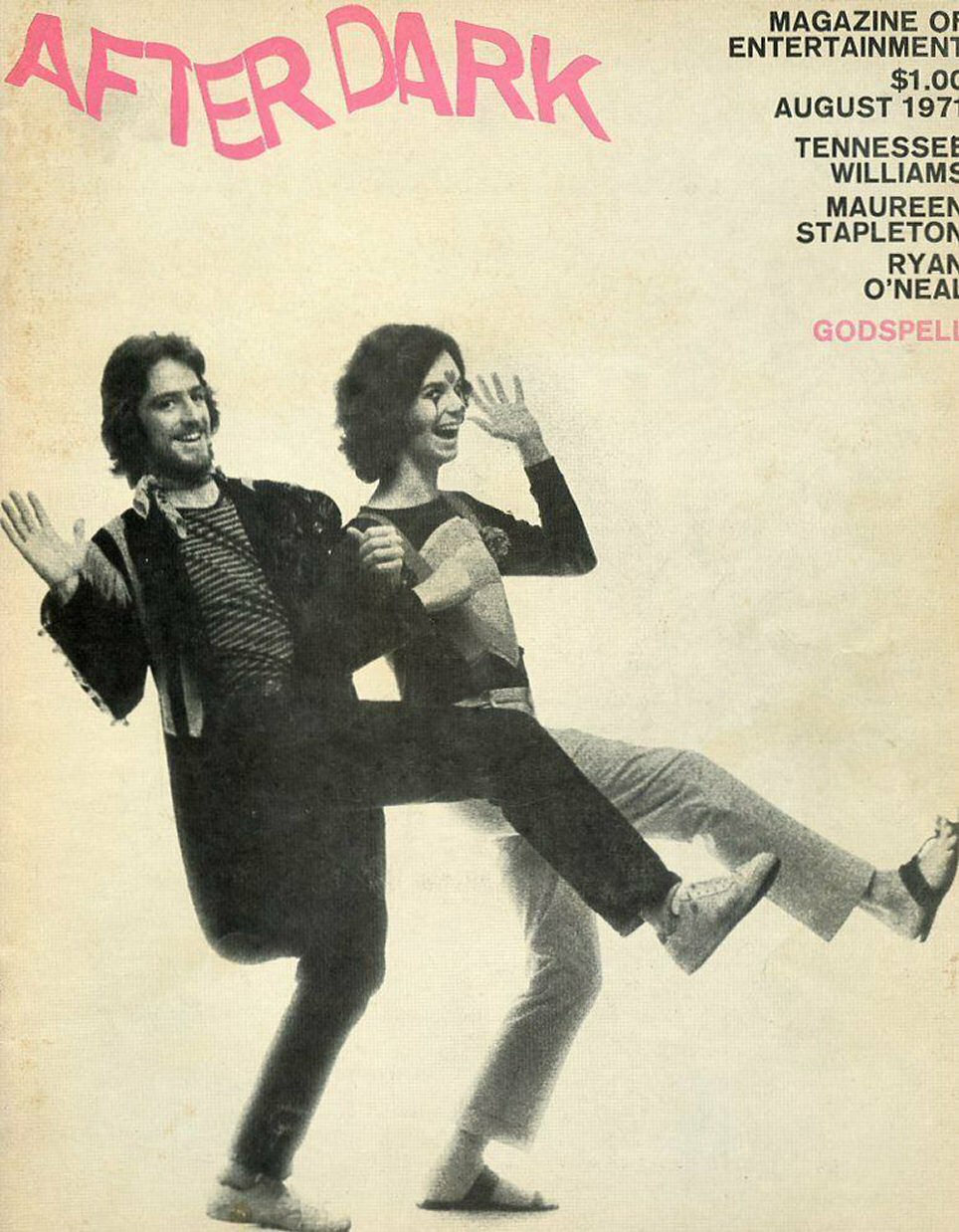 AFTER DARK magazine side cover August 1971