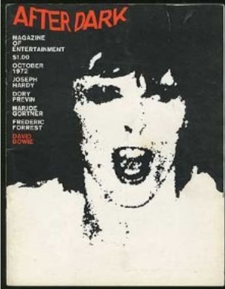 AFTER DARK magazine side cover October 1972