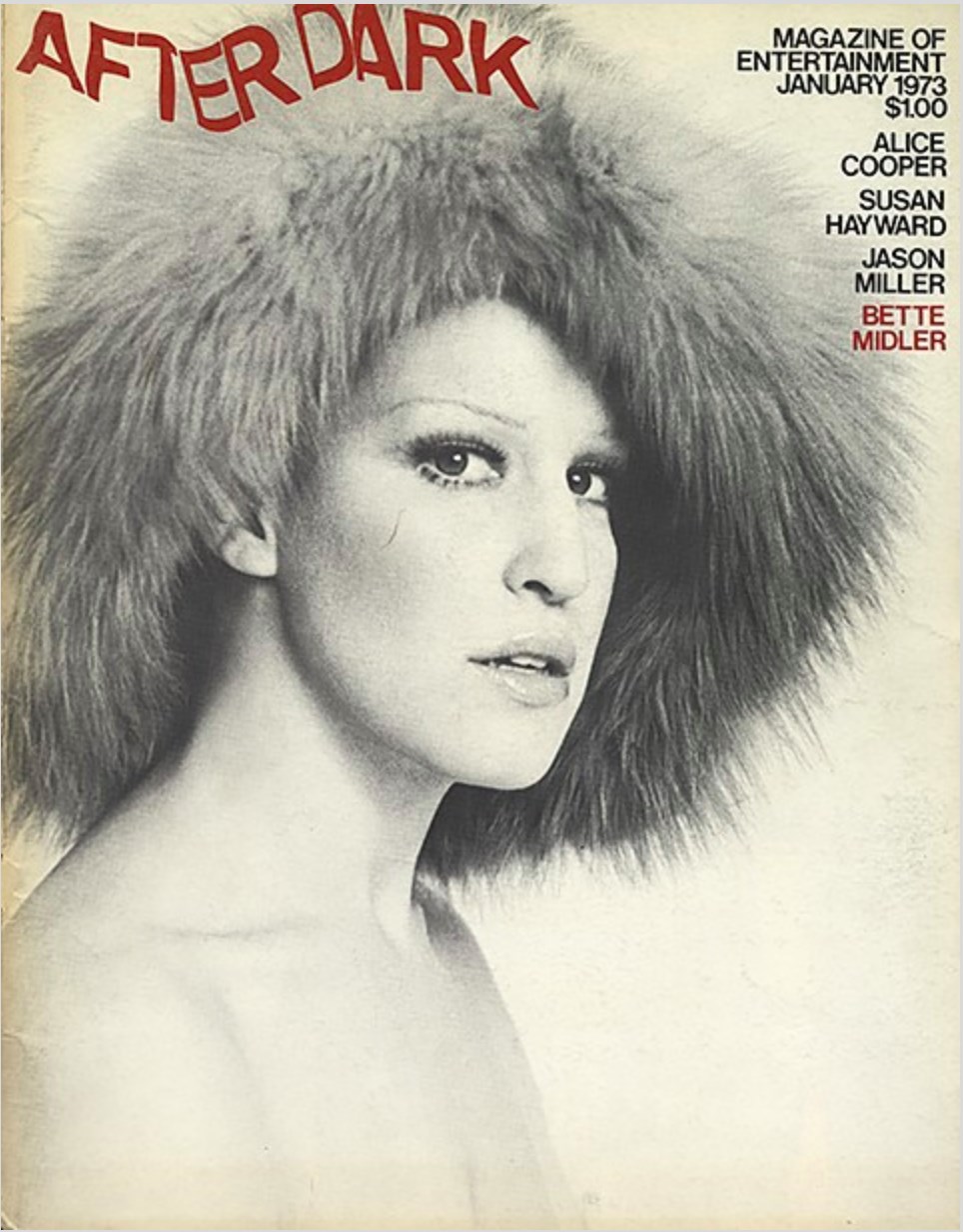 AFTER DARK magazine side cover January 1973
